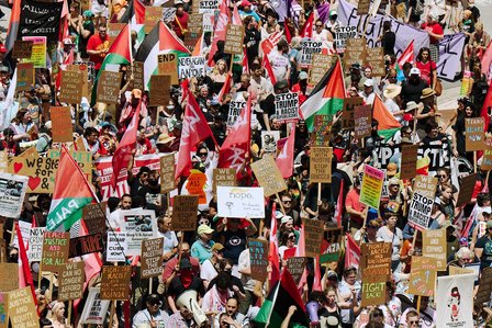 Protestors march against the Republican National Convention in Milwaukee, W.I. on July 15, 2024. (Mustafa Hussain&amp;amp;amp;amp;amp;amp;amp;amp;amp;amp;amp;#x2F;NBC News)