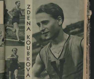 Zdeněk Koubek on the cover of the sports magazine Star, June 21, 1934. Courtesy of the Library of the Department of Physical Education and Sports of the National Museum of the Czech Republic. 