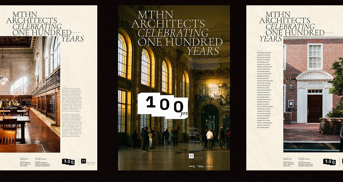 MTHN Architects 100yrs Uriel Castillo Posters