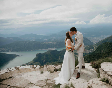 Wedding in the mountains of Switzerland