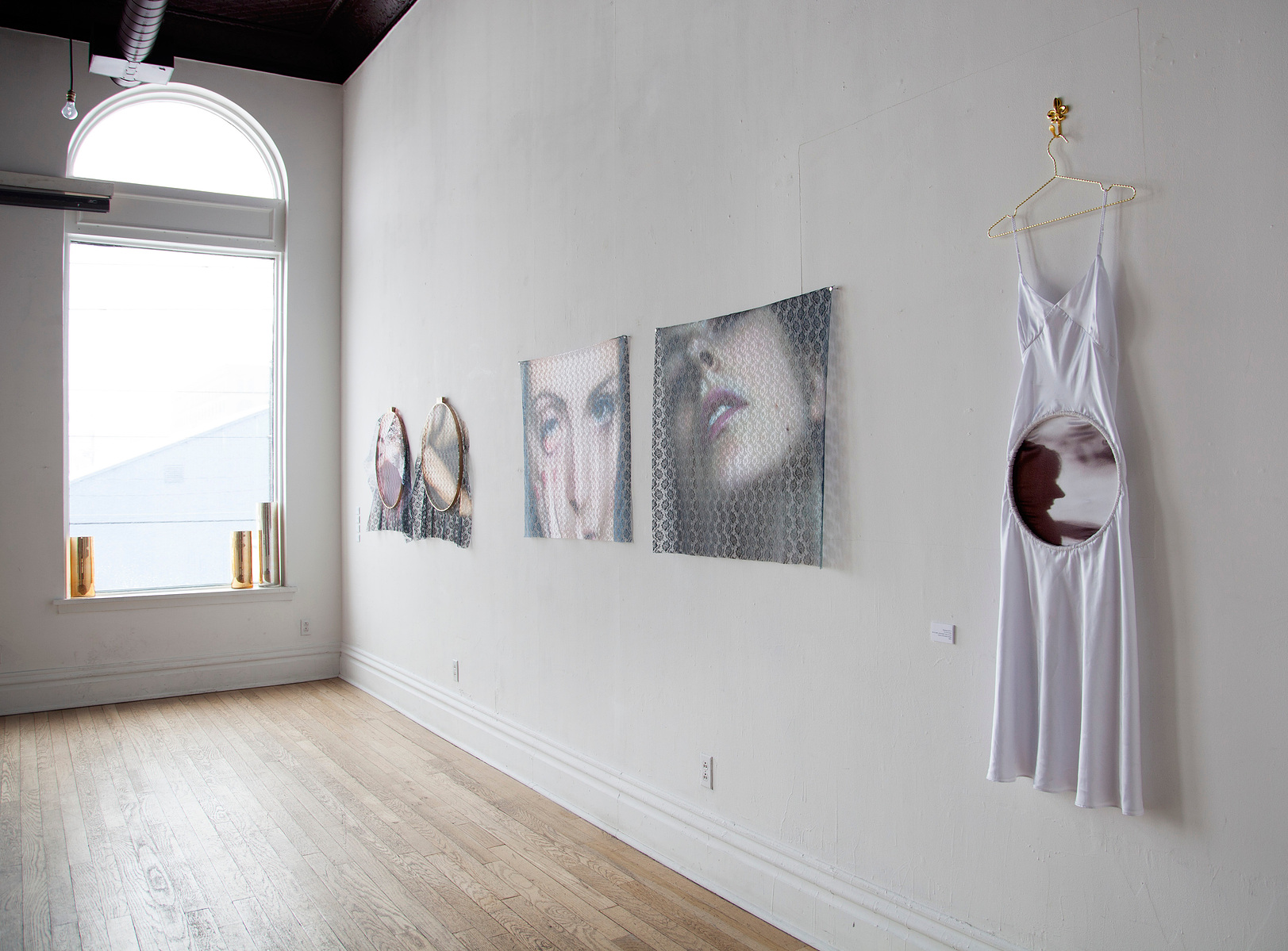hannah altman, fabric, textile, photograph, photography, self portrait, feminism, body, dress, lace, hoop