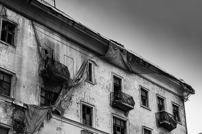 An abandoned building in Moscow