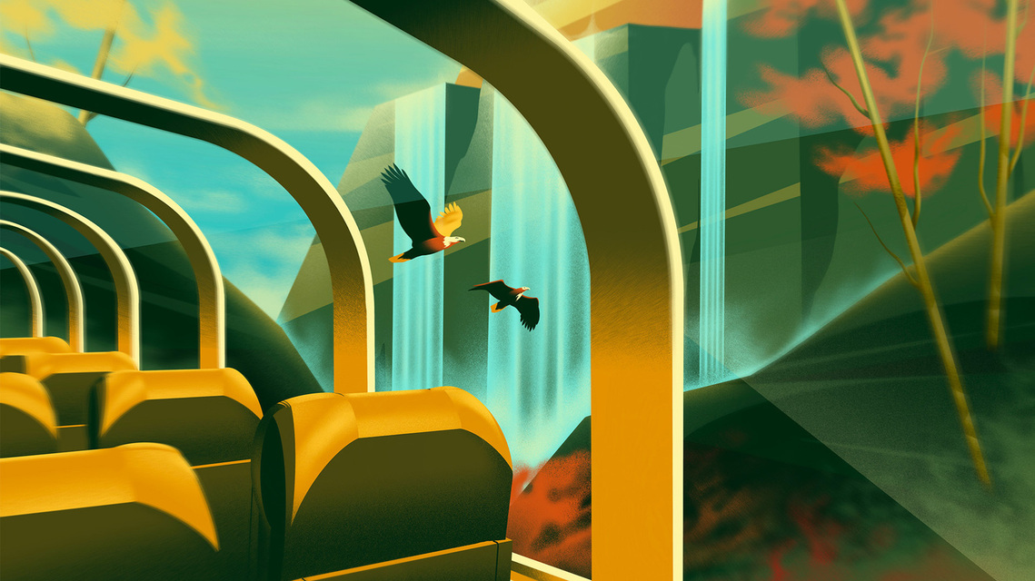 An advertisement article featuring a colourful illustration.