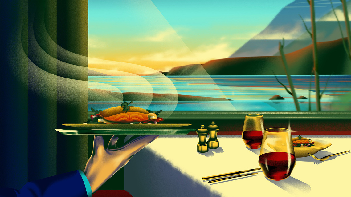 An advertisement article featuring a colourful illustration.