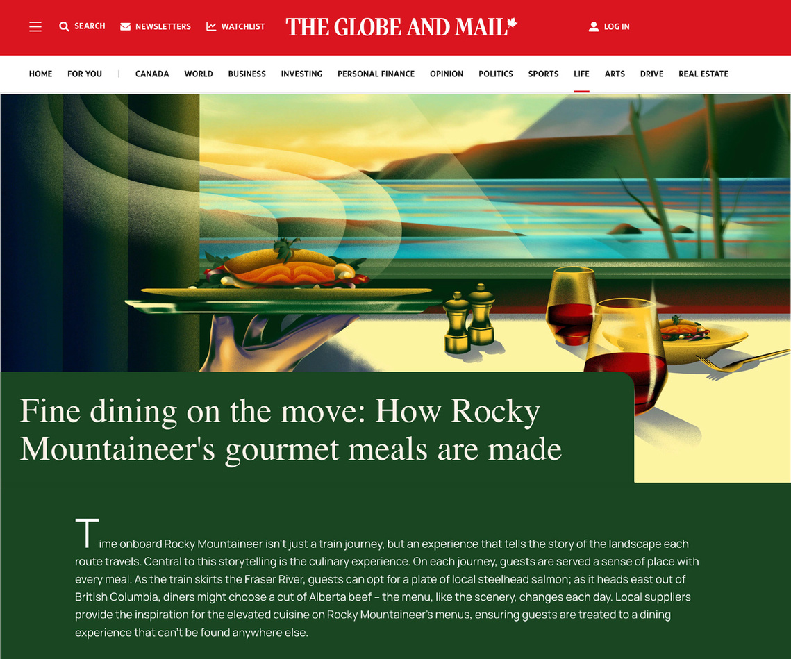 An advertisement article featuring a colourful illustration.