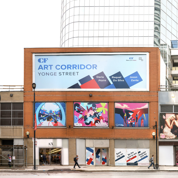 Jason Zante's artwork for CF Toronto Eaton Centre