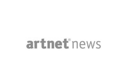 A logo of artnet news.