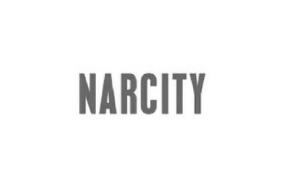 A logo of narcity.