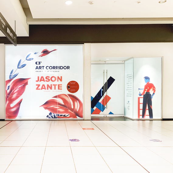 Jason Zante's artwork for CF Toronto Eaton Centre