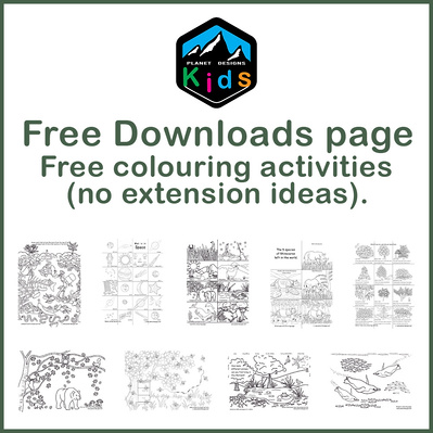 Planet Designs Kids Free Downloads is where you'll find all our free printable colouring activities from our Blog to download. Great teaching resource for children at home, school, homeschool, daycare, kindergarten, and elementary years.