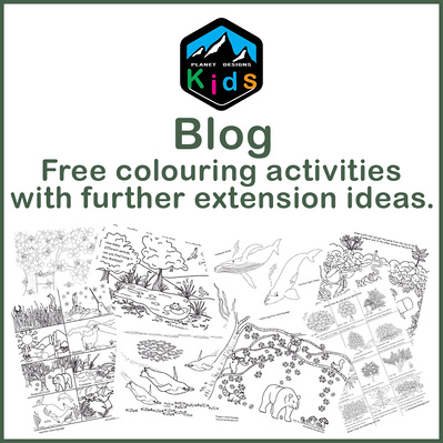 Planet Designs Kids Blog is where you'll find free colouring activities with further extension ideas. Great teaching resource for children at home, school, homeschool, daycare, kindergarten, and elementary years.