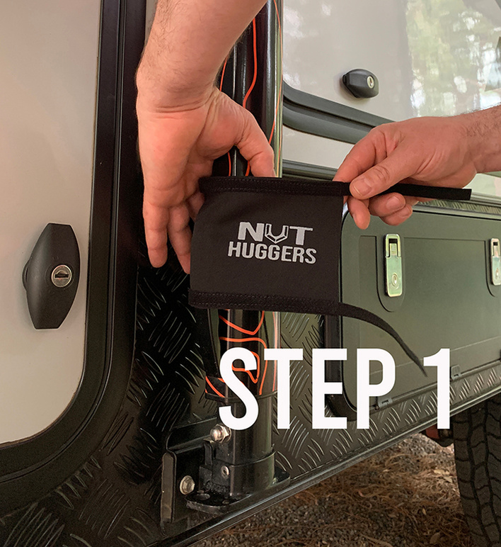 Nut Huggers designed for caravan awning arm locking knob are designed by Planet Designs Overland made in Australia. Instructions to put on caravan awning arm Step 1.
