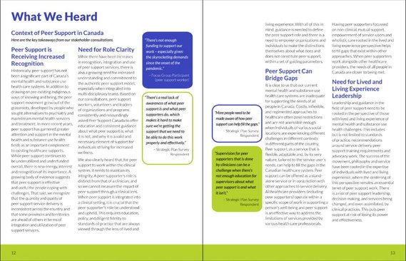 A spread of a certification handbook design, showing columns of text.