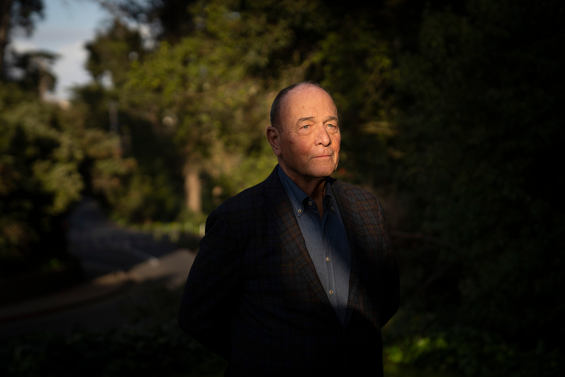 John Keker of Keker, Van Nest & Peters LLP, poses for a portrait at the Presidio in San Francisco on Thursday, March 27, 2025. Keker spoke out against Trump’s attacks on law firms