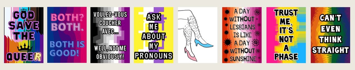 Queer pop art banner