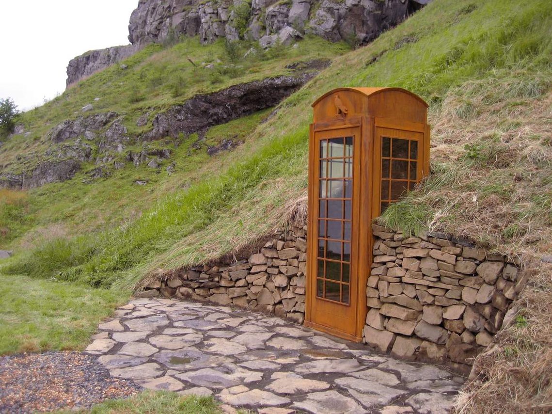 Phone Booth Artwork in Iceland