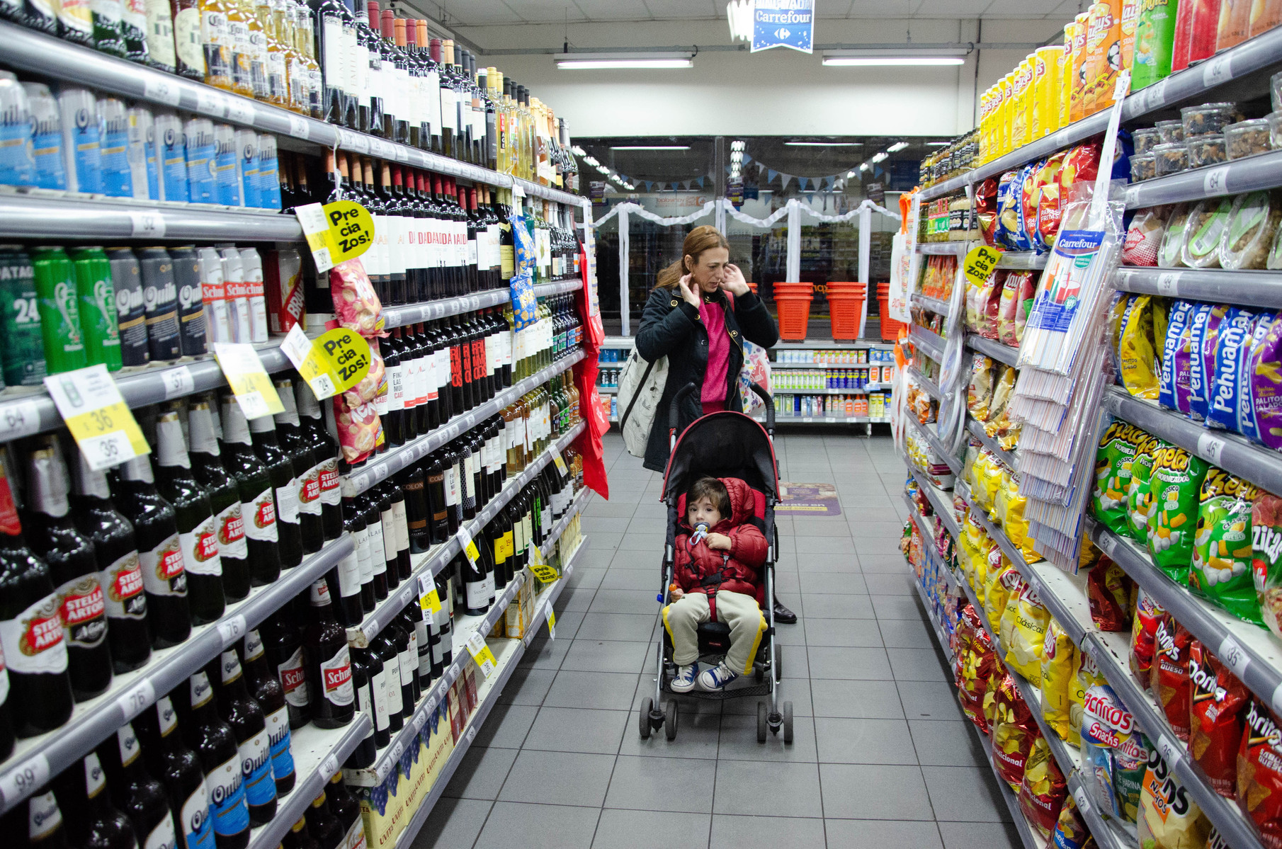 Shopping in the supermarket. Indispensable