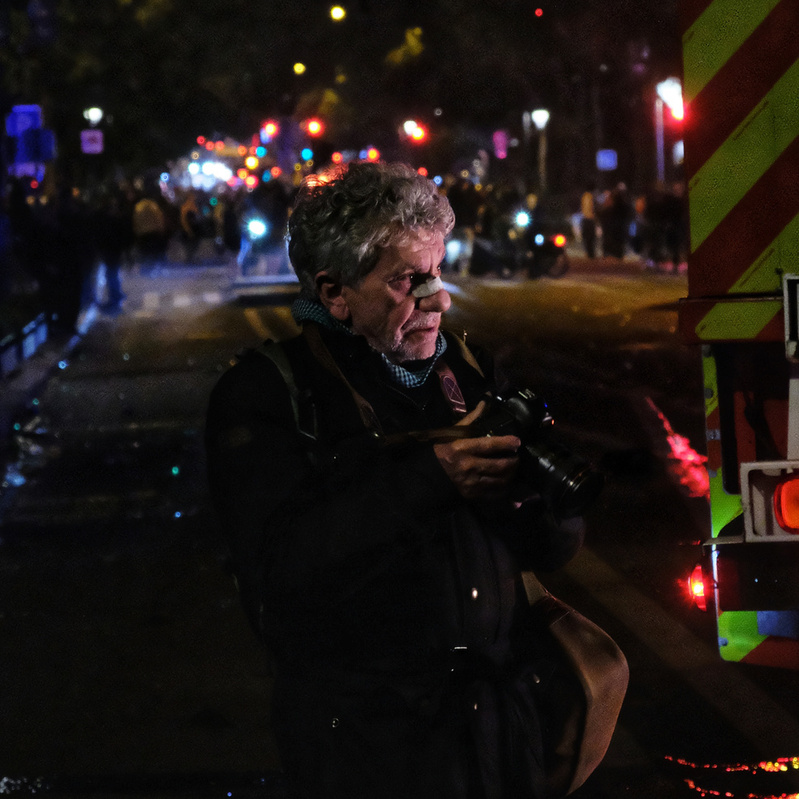 Patrick Chauvel, légende du photojournalisme, était sur place pour le Collectif DR. 