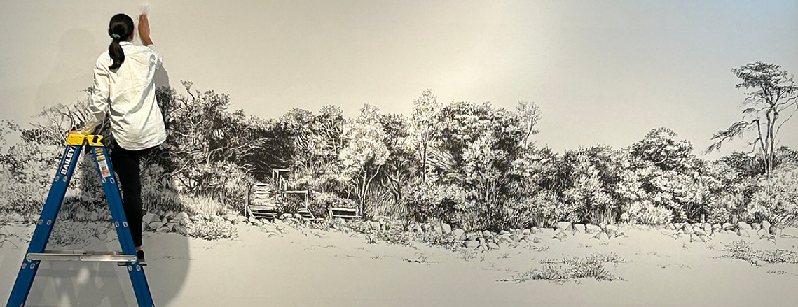 My Island Home; an exhibition of original artworks by Lindy Yeates at Berninneit Art Gallery, created en plein air on Phillip Island Victoria, Australia
