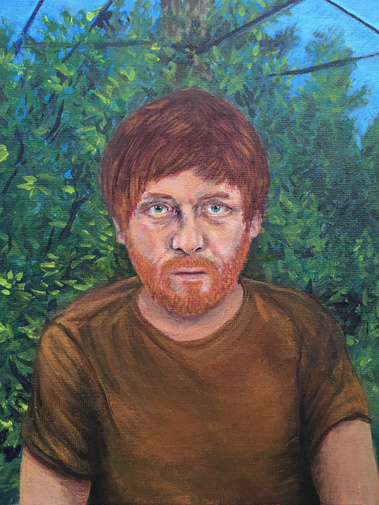 plein air self-portrait