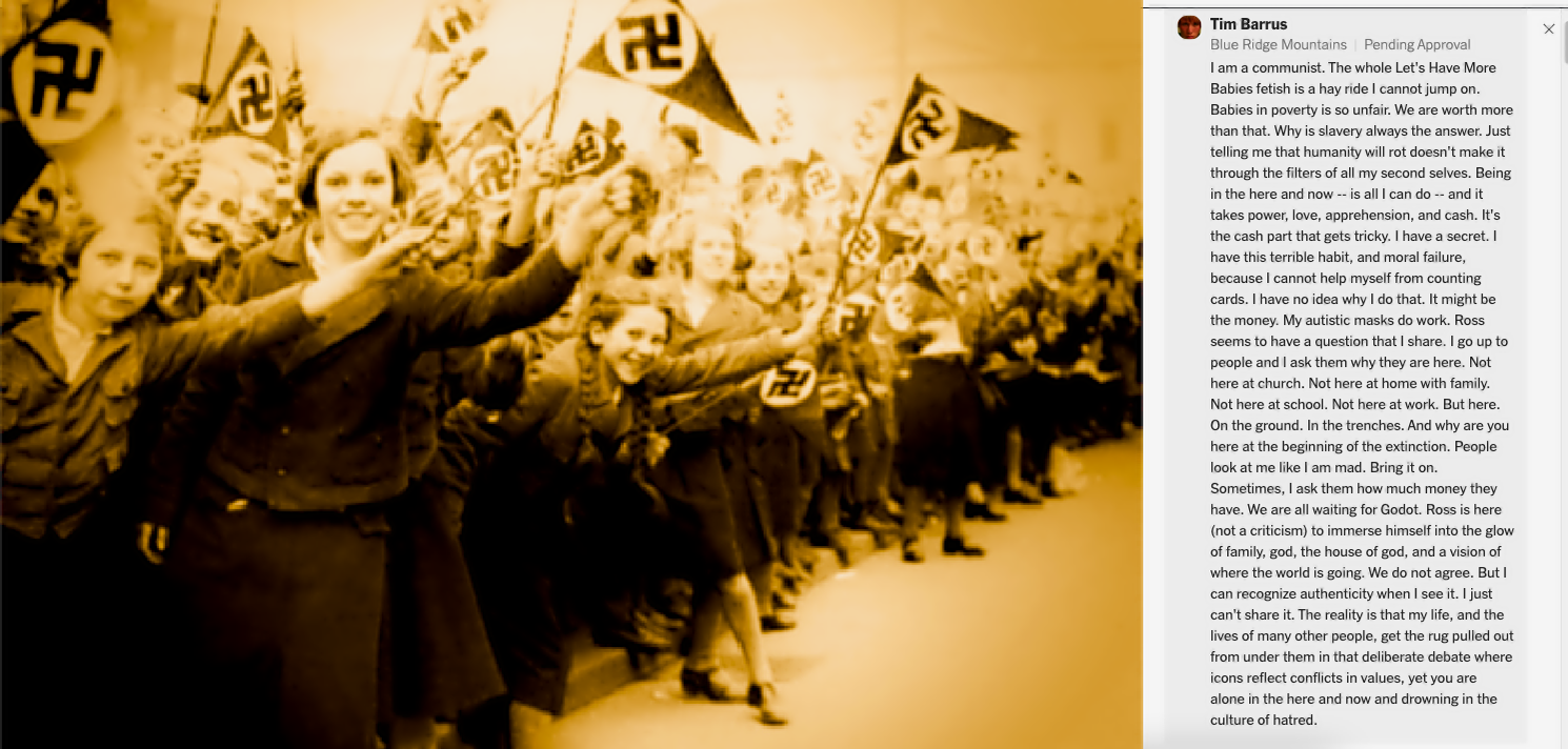Nazi girly girls on a happy spring day.