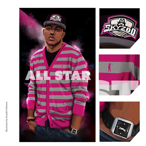 Vector, Illustration, Music, producer, Skyzoo, Illustrator, HipHop