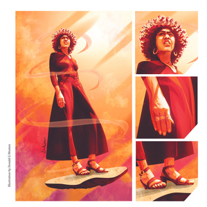 Vector, Illustration, Music, producer, Ericka Huggins, Illustrator