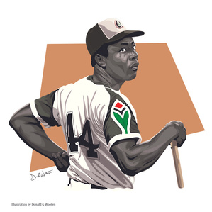 Vector, Illustration, Music, producer, Hank Aaron, Illustrator