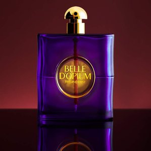 Belle D&amp;#x27;Opium perfume by Yves Saint Laurent. Photographed and styled by cosmetic photographer Tom Hargreaves in his studio in Exeter, Devon