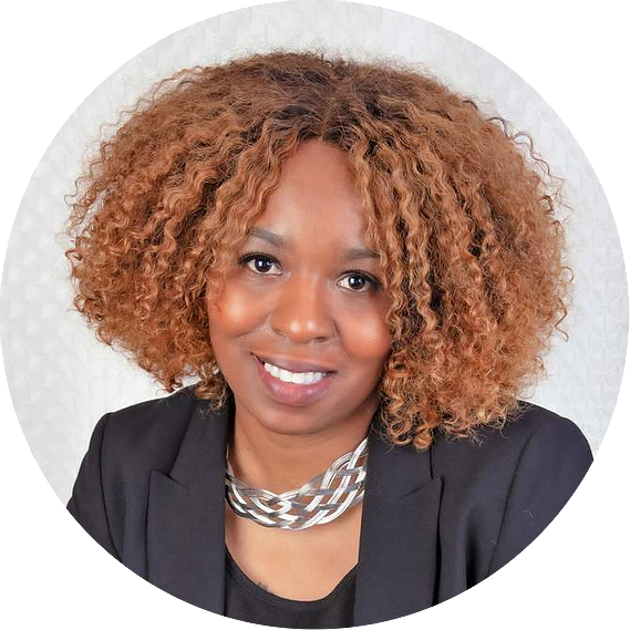 Antoinette Massiah With curly hair