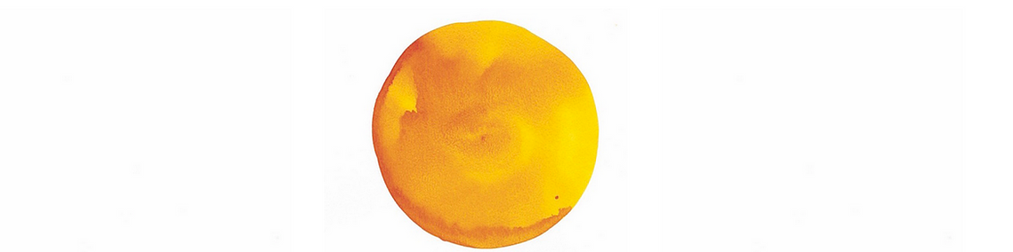 Alt Text: An ochre -painted logo in the shape and color of the sun is centered and repeated in a series on a bright white background. 