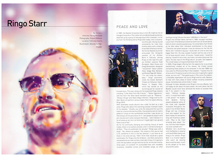 Monotone Ringo Starr Portrait: Iconic Drummer Captured in Single Hue