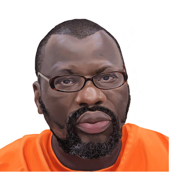 Realistic Portrait Illustration of a Black Man Wearing Glasses – Created for a Toronto Star Exclusive Story.