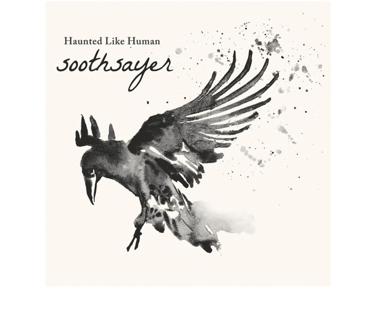 A captivating watercolor album cover featuring a black bird flying freely. The title, 