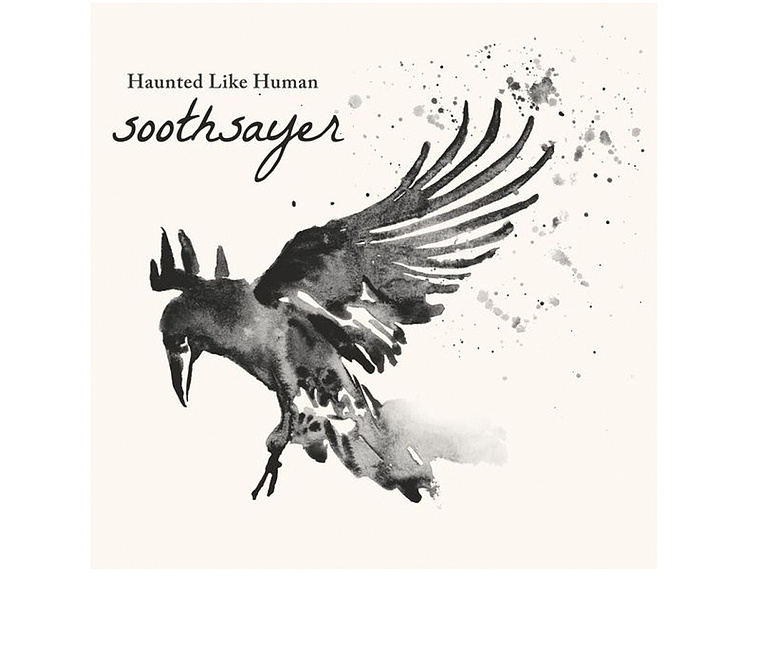 A captivating watercolor album cover featuring a black bird flying freely. The title, 