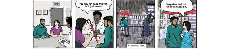 Health and wellness illustration services focusing on comics that simplify complex topics, reduce stigma, and empower individuals to take control of their health through engaging and relatable storytelling.