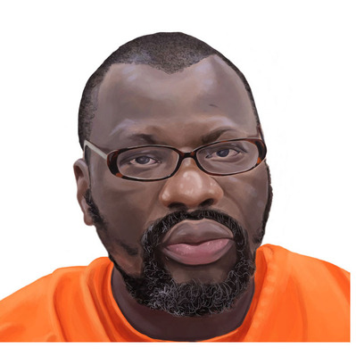 Realistic portrait illustration of a Black man wearing glasses, depicting themes of imprisonment. Created for the Toronto Star, this artwork conveys powerful emotions and social commentary through detailed expression and style.