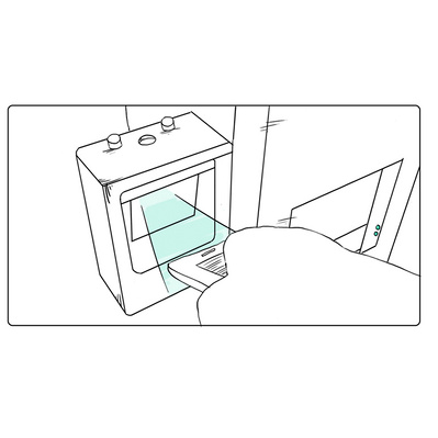Black and white ink illustration storyboard panel designed for tech and AI industries, ideal for marketing and advertising, highlighting innovative concepts with a sleek, modern aesthetic.
