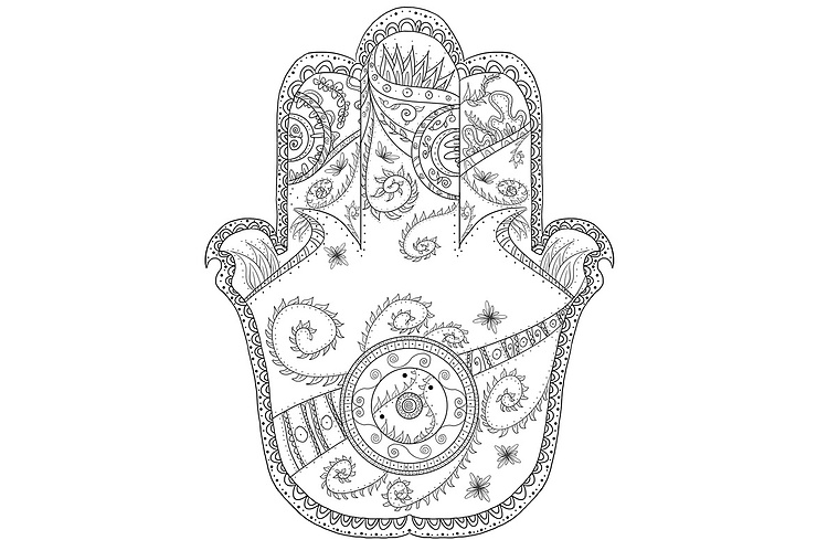 Health and wellness illustration services specializing in coloring book illustrations designed to reduce stress, improve focus, and boost creativity, providing a therapeutic experience for all ages. black and white