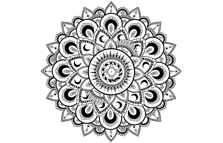 ealth and wellness illustration services focusing on mandala illustrations for coloring books, offering custom designs that promote relaxation, mindfulness, and self-expression while helping to reduce stress, find inner peace, and enhance creativity.