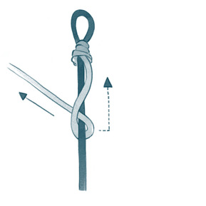 Step 3: Detailed Illustration of Right-Hand Knotting Instructions – Simplified Guide to Perfecting Knotting Techniques.