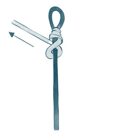 Step 4: Clear Illustration for Right-Hand Knotting Instructions – Final Steps to Mastering Knotting Techniques.