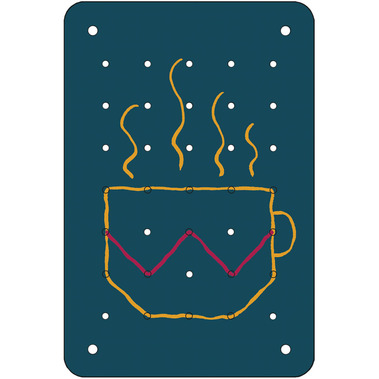 Illustration of a Kids' Cross Stitch Card – Designed to Enhance Learning and Exploration through Engaging Stitching Activities.