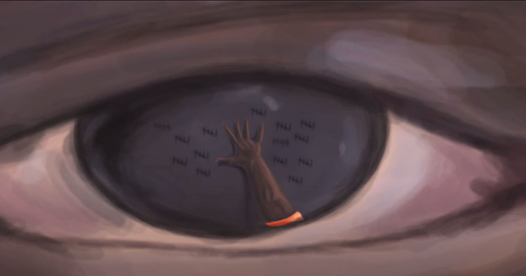 Digital painting illustrating a prisoner's perspective: a hand meticulously counting months and years of imprisonment. This artwork offers a poignant visual commentary on the passage of time and the psychological impact of incarceration.