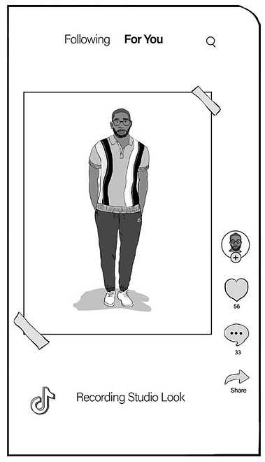 Full Outfit Illustrated for Ben Sherman TikTok Advertisement
This illustration features a complete outfit from Ben Sherman, incorporated into a TikTok advertisement to showcase the latest fashion collection.