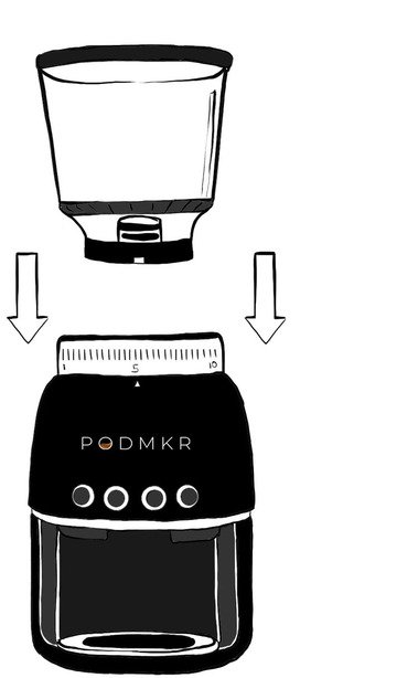 Black and white instructions for a new coffee technology, perfect for packaging booklets. Accurate illustrations guide users through the process, ensuring a seamless experience.
