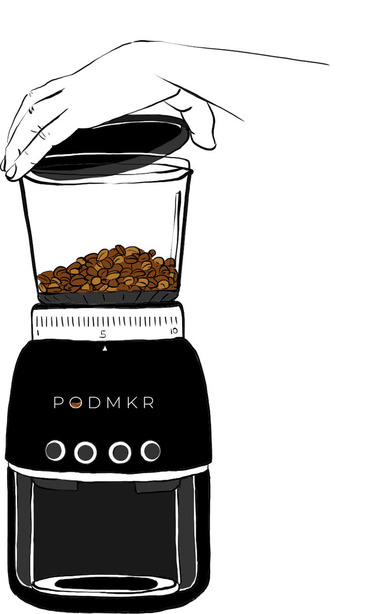 Detailed step-by-step instructions for a new coffee maker, available in both online and paper formats. Black and white illustrations with color accents provide accurate guidance, making it easy to use.