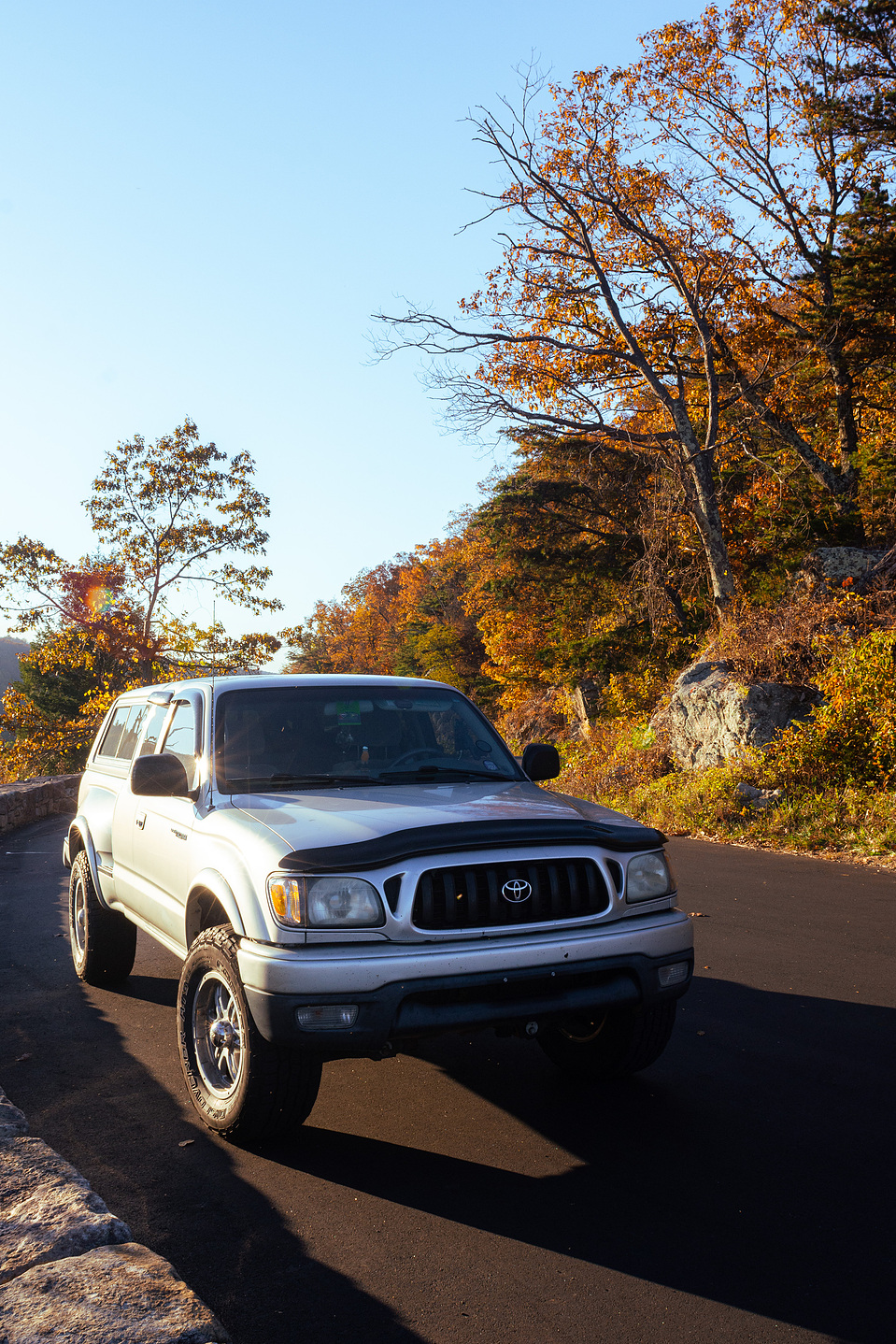 My truck parked at one of the many scenic overlooks off of Skyline Drive