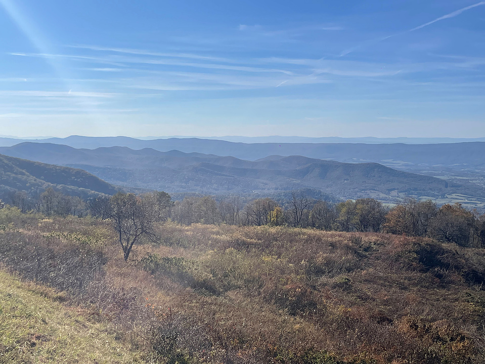 Scenery from an overlook on Skyline Drive