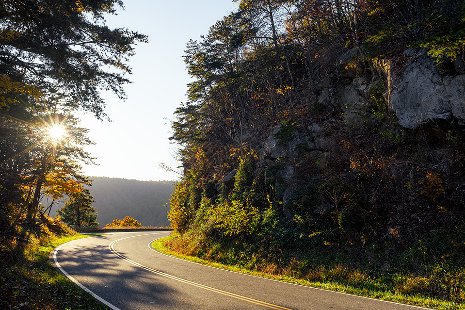 Sunset on Skyline Drive